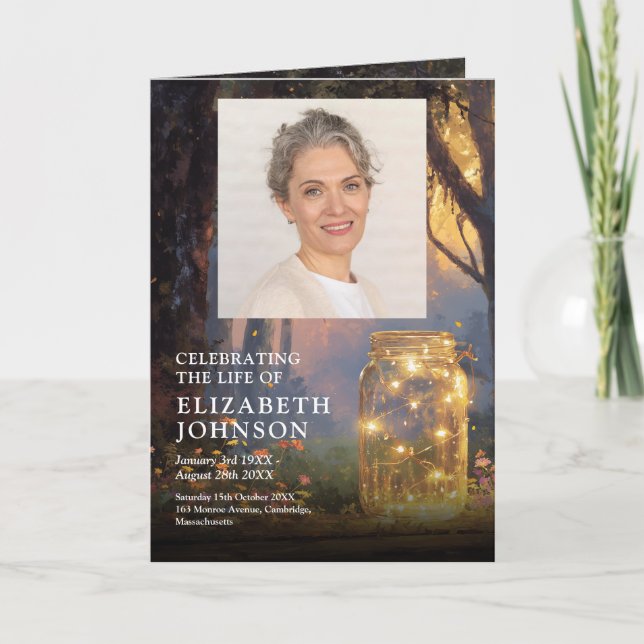 Programa de orden de servicio funerario con luces  (Anverso)