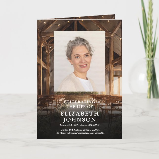 Programa de orden de servicio funerario memorial d (Anverso)