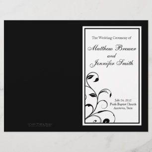 Programa de Orden de Servicio y Ceremonia del boda