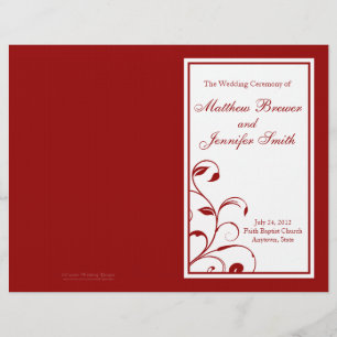 Programa de Orden de Servicio y Ceremonia del boda