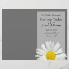 Programa de Orden de Servicio y Ceremonia del boda