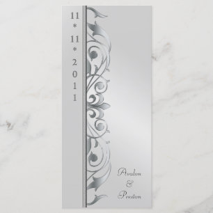 Programa de plata de la boda de la grande duquesa