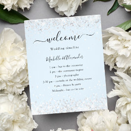 Programa de presupuesto para bodas de plata azul p