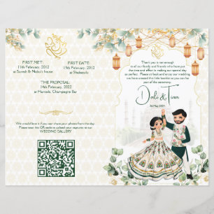 Programa de rituales bodas hindúes de oro verde