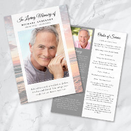 Programa de servicio conmemorativo de fotos de los