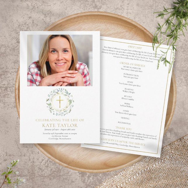 Programa de servicio conmemorativo funeral de guir (Subido por el creador)