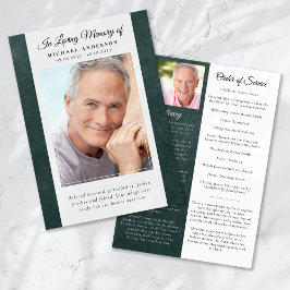 Programa de servicio de fotografía en piel verde