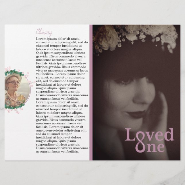 Programa de servicio en memoria de amor (Frente)