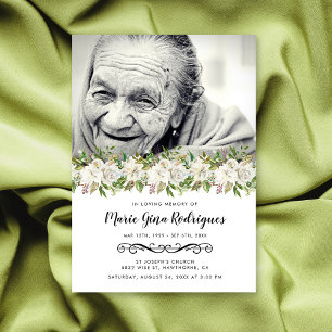 Programa de Servicio Floral Foto Funeral