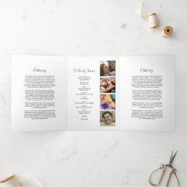 Programa de Servicio Funeral de 3 Páginas | Progra