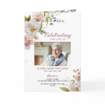 Programa de Servicio Funeral de Flores Silvestres 