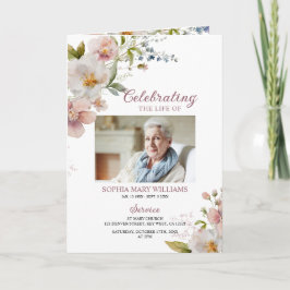 Programa de Servicio Funeral de Flores Silvestres