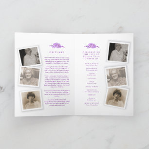 Programa de servicios funerarios de morado olvido-