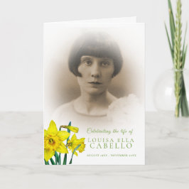 Programa de servicios funerarios foto de primavera