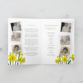 Programa de servicios funerarios foto de primavera