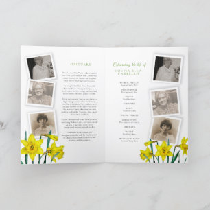 Programa de servicios funerarios foto de primavera