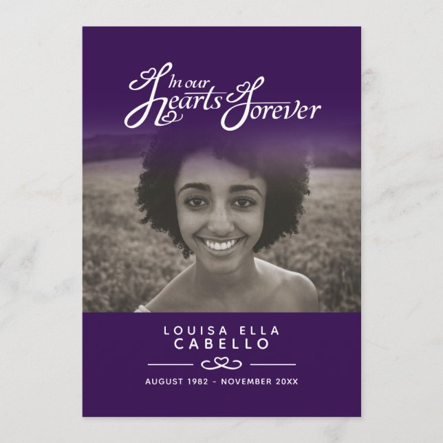 Programa de servicios funerarios para el corazón m (Anverso)