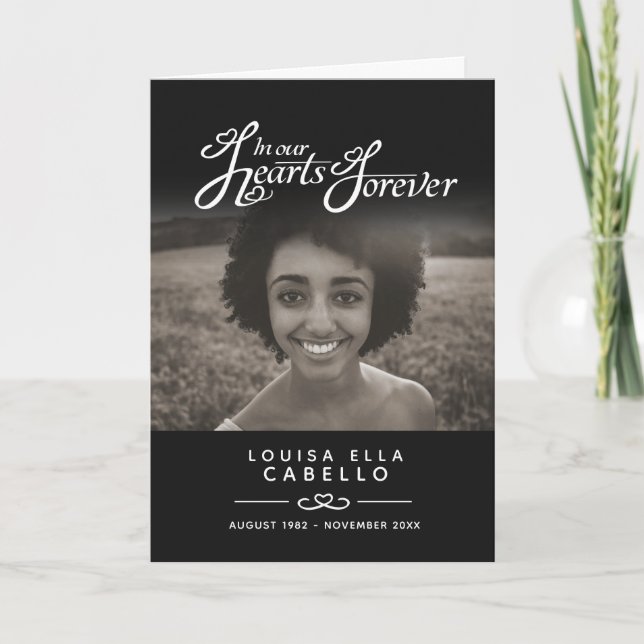 Programa de servicios funerarios para el corazón p (Anverso)