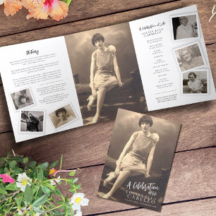 Programa de servicios funerarios plantilla simple 