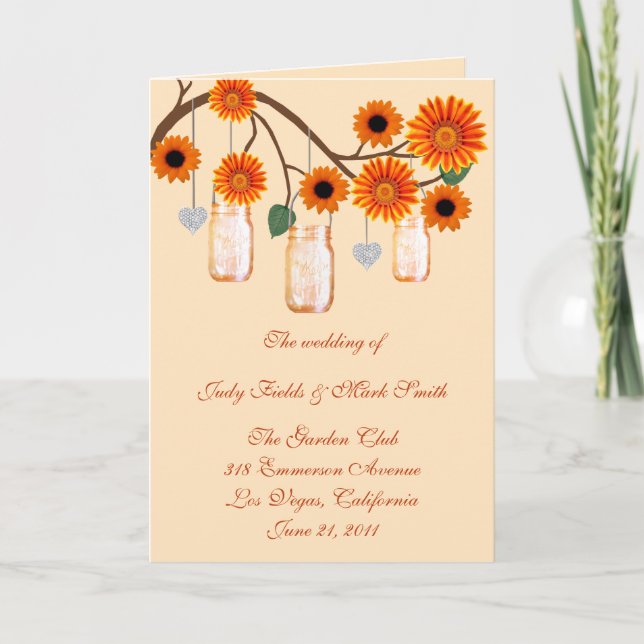 Programa de Tarjeta de Flores de Naranja en Frasco (Anverso)