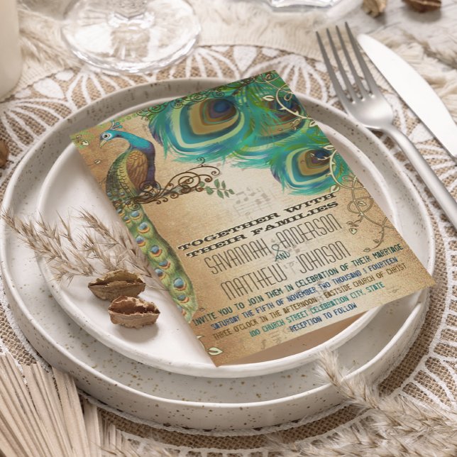 Programa de teatro musical vintage Plumas de pavo  (Subido por el creador)