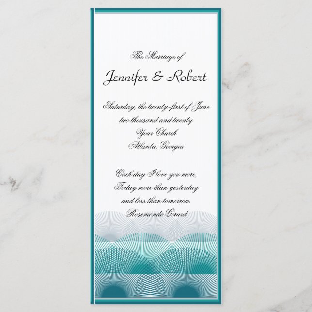 Programa de vieiras azules turquesas (Anverso)