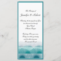 Programa de vieiras azules turquesas