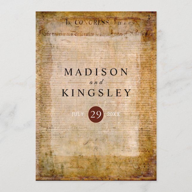 Programa Declaración de independencia 📜 antiguo pergamino  (Anverso)