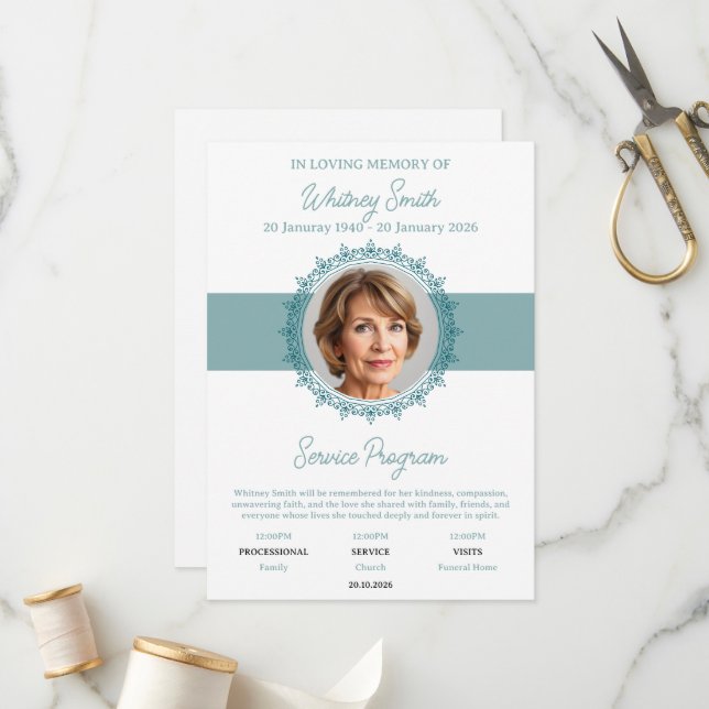 Programa del Servicio Memorial de Gracia Eterna (Anverso/Reverso In Situ)