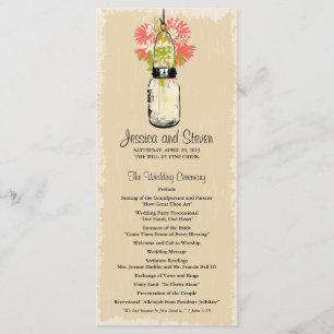 Programa del tarro y de los Wildflowers de albañil