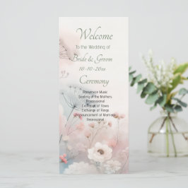 Programa Delicado encaje de flor de la reina para boda