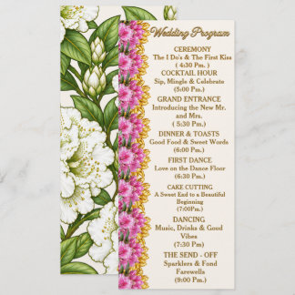 Programa Detallado de Boda con Rhododendron de la