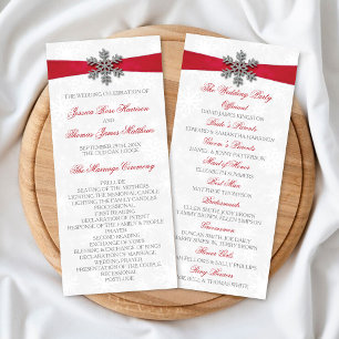 Programa Diamante Snowflake & Red Ribbon Boda de Invierno