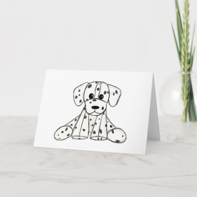 Programa Dibujo de perros rellenos dálmatas esquema simple  (Anverso)