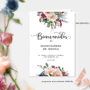 Programa Dobladillo Floral Español para Quinceañer