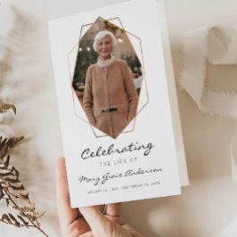 Programa doblado de celebración de oro de la vida