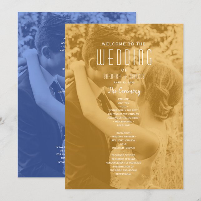 Programa Doble Foto Boda (Anverso / Reverso)