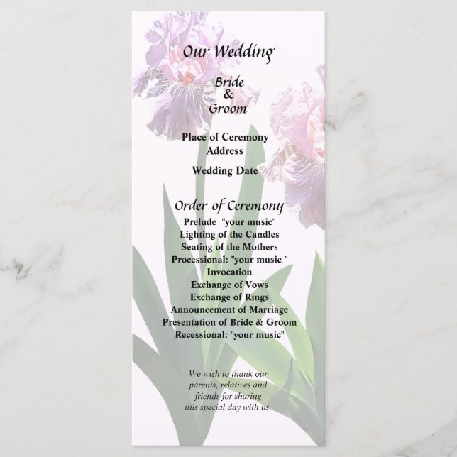 Programa Dos irlandeses rosados (Anverso)