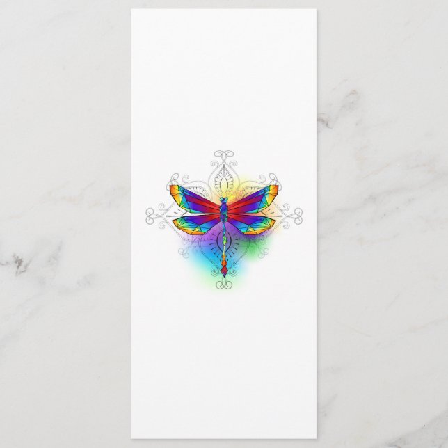 Programa Dragón poligonal arcoiris (Anverso)