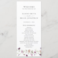 Dusty Purple Lavender Wildflower Garden Wedding