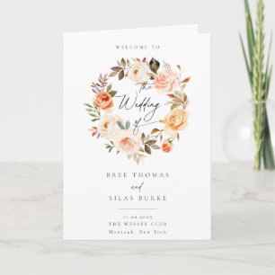 Programa Earthy Otoño Boda Botánico Floral
