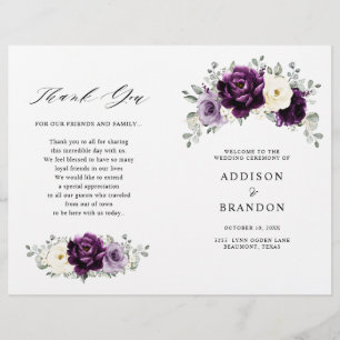 Programa Eggplant Purple Plum Marfil - Boda Blanca