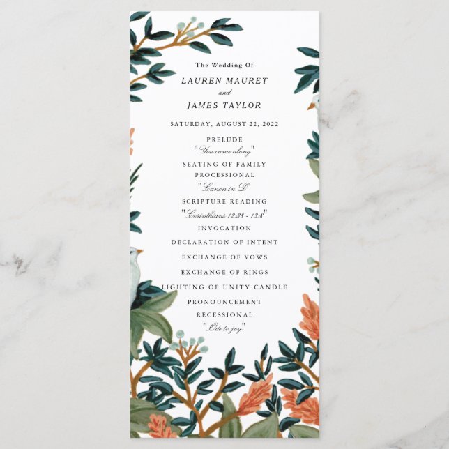 Programa El pavo real (Anverso)