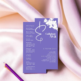 Programa Elegancia floral violeta moderna