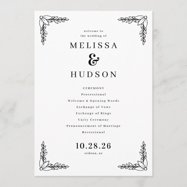 Programa Elegant Black Leafy Branches (Anverso)