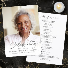 Programa Elegant Celebration of Life Photo Script Program