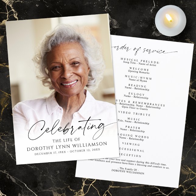 Programa Elegant Celebration of Life Photo Script Program (Subido por el creador)