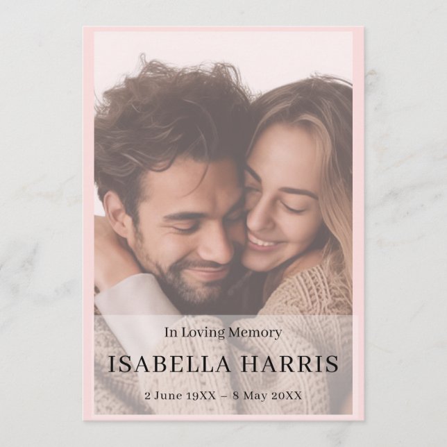 Programa Elegant Celebration of Life Service Design (Anverso)