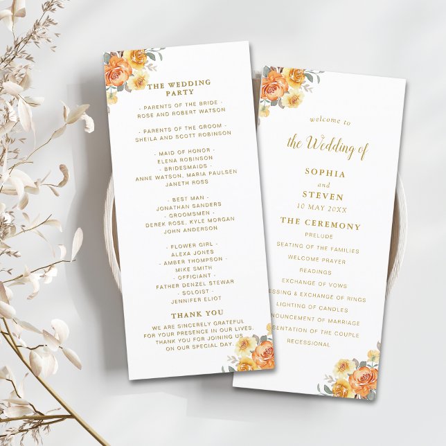 Programa Elegant Floral Wedding With Spring Flowers (Subido por el creador)