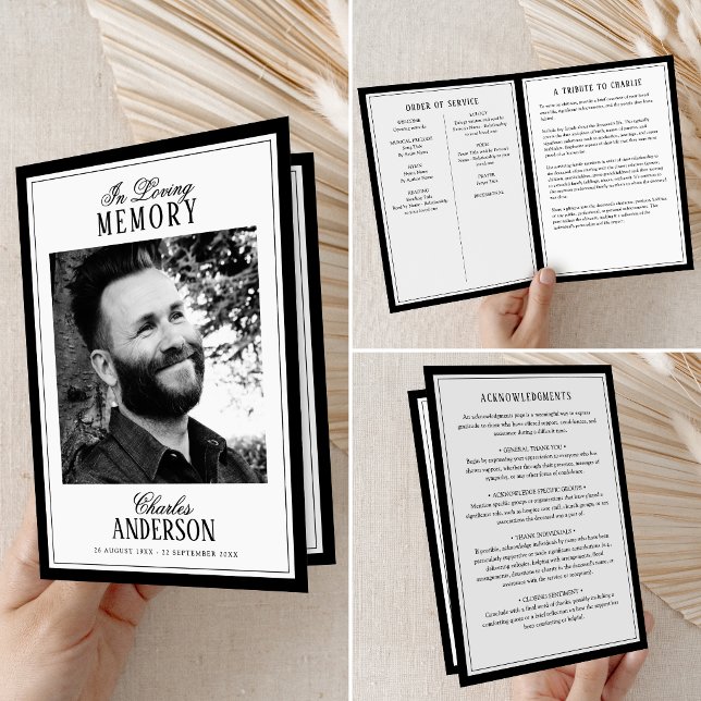 Programa Elegant Script In Loving Memory Photo Memorial (Subido por el creador)